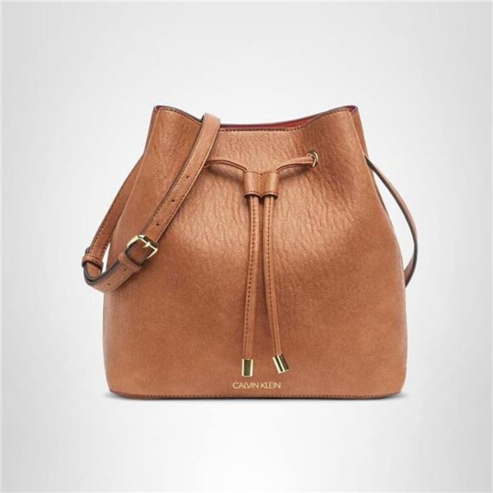 Bucket Shoulder Bag for Women Faux Leather
